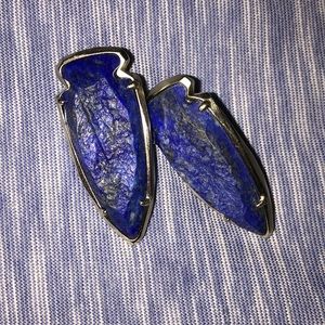 Kendra Scott Kathryn Earrings in Raw Cut Lapis
